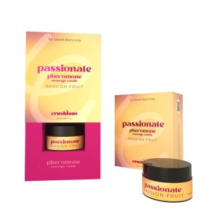 CRUSHIOUS PASSIONATE MASSAGE CANDLE WITH PHEROMONES AND PASSION FRUIT SCENT 20ML Crushious - Lunyvan S.L.