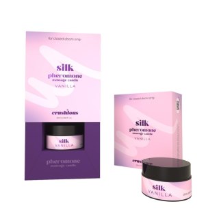 CRUSHIOUS SILK MASSAGE CANDLE WITH PHEROMONES AND VANILLA SCENT 20ML Crushious - Lunyvan S.L.