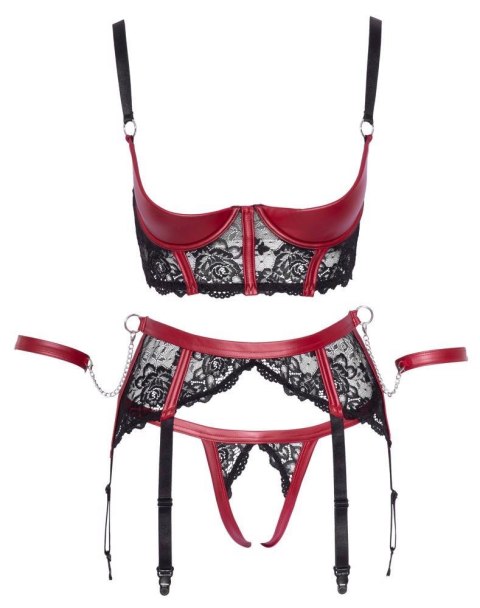 Shelf Bra Set black/red M ORION