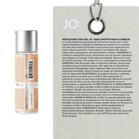 System JO - JO Bake Shoppe Peach Cobbler Lubricant 60 ml Eropartner - INTERSLASH B.V.