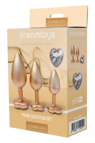 GLEAMING LOVE MATTE GOLD PLUG SET TONGA