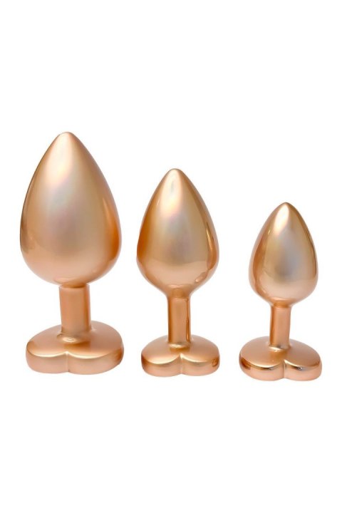 GLEAMING LOVE MATTE GOLD PLUG SET TONGA