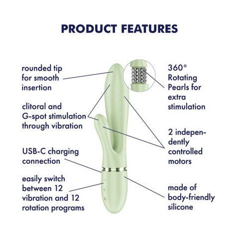 Pearl Bunny 2 - light green Satisfyer - Triple A Marketing GmbH