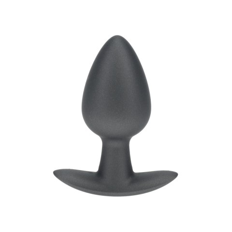 Smooth Silicone Anal Plug - Medium - 3.1 / 7,9 cm - Gunmetal SHOTS