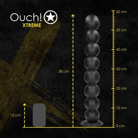 Balls of Lust - Anal Plug - 2046 gr / 55 cm - Black SHOTS