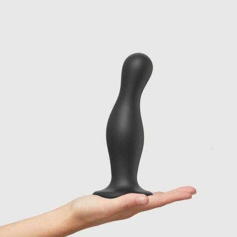 Dildo plug Curvy Strap on me silikonowe czarne XL 18 cm Strap-on-me
