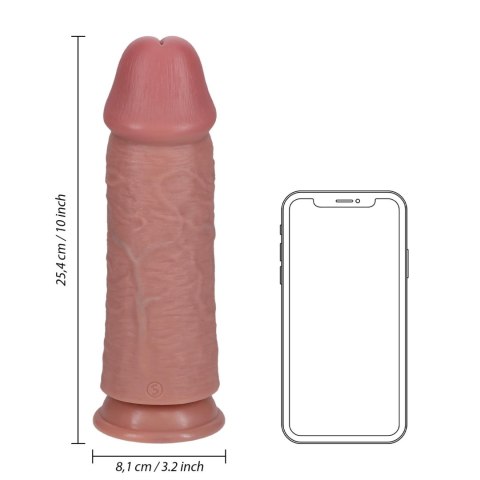 Dildo realistyczne RealRock Extra Thick bez moszny 25 cm PVC RealRock