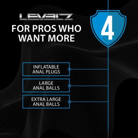 Kulki analne silikonowe Levelz XL 5cm czarne Levelz