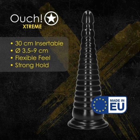 Twisted Vortex - Anal Plug - 1008 gr / 30 cm - Black SHOTS