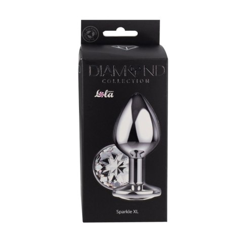 Enlarged Anal Plug Diamond Clear Sparkle XL Intimate Distribution