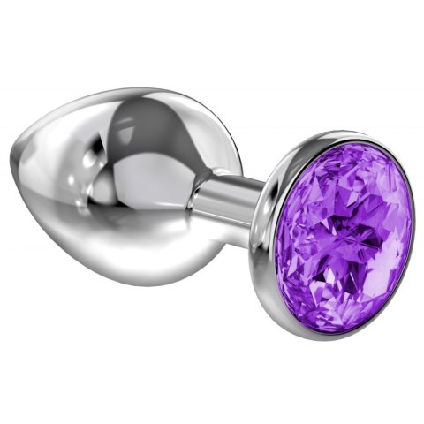 Enlarged Anal Plug Diamond Purple Sparkle XL Intimate Distribution