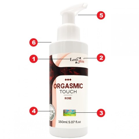 ORGASMIC TOUCH Orgazmowy żel do masażu i stymulacji ROSE 150m LoveStim