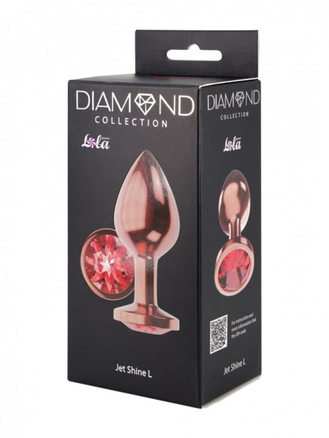 Plug-Butt Plug Diamond Ruby Shine L Rose Gold Intimate Distribution