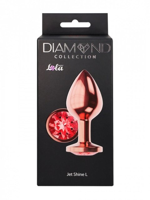 Plug-Butt Plug Diamond Ruby Shine L Rose Gold Intimate Distribution