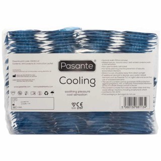 Prezerwatywy Pasante Cooling prążkowane chłodzące 144 szt Pasante