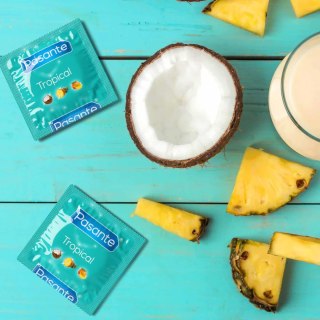 Prezerwatywy Pasante Tropical mango ananas kokos 144 szt Pasante