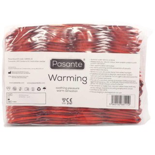 Prezerwatywy Pasante Warming rozgrzewające żebrowane 144 szt Pasante