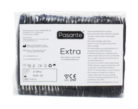 Prezerwatywy grubsze Pasante Extra 144 sztuki Pasante