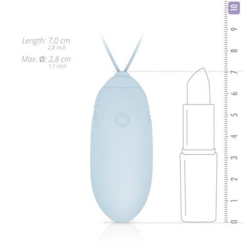 Wibrujące jajko Luv Egg niebieskie z pilotem USB Luv Egg