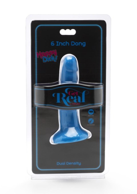 Dildo realistyczne Happy Dicks ToyJoy niebieskie 15 cm TOYJOY