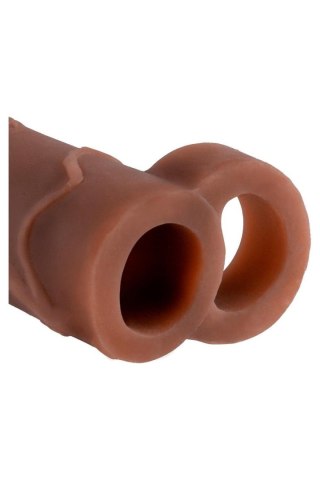 FANTASY X-TENSIONS PERFECT 2 INCH EXTENSION WITH BALL STRAP BROWN Pipedream