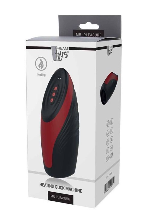 Masturbator Mr Pleasure rozgrzewający z ssaniem i wibracjami USB Dream Toys