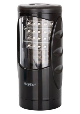 Masturbator wibrujący Calexotics Ultimate Power Stroker czarny 12,75 cm CalExotics