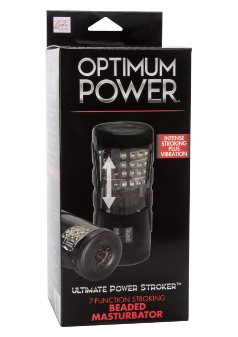 Masturbator wibrujący Calexotics Ultimate Power Stroker czarny 12,75 cm CalExotics
