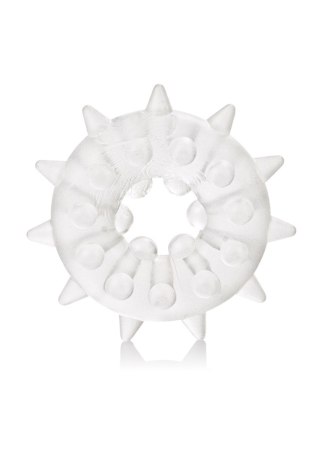 Pierścień erekcyjny Sexagon Enhancer 2 Calexotics przezroczysty 4 cm CalExotics