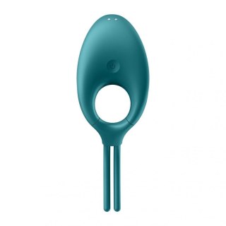 Pierścień wibrujący Satisfyer Swordsman zielony kamuflaż USB Satisfyer