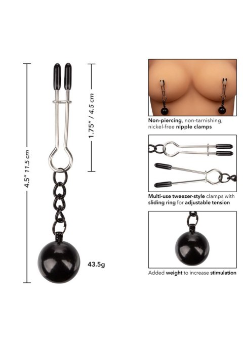 Weighted Tweezer NippleClamps Metal SCALA