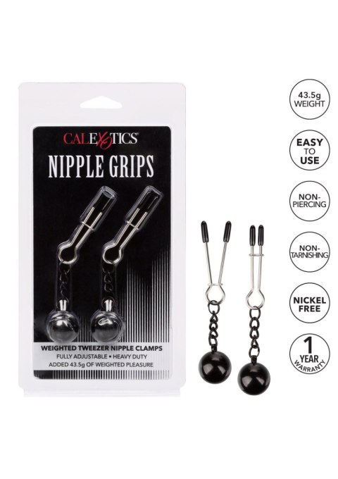 Weighted Tweezer NippleClamps Metal SCALA