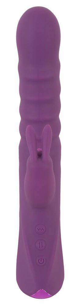 Wibrator króliczek Javida z pchnięciem silikonowy 24 cm USB JAVIDA