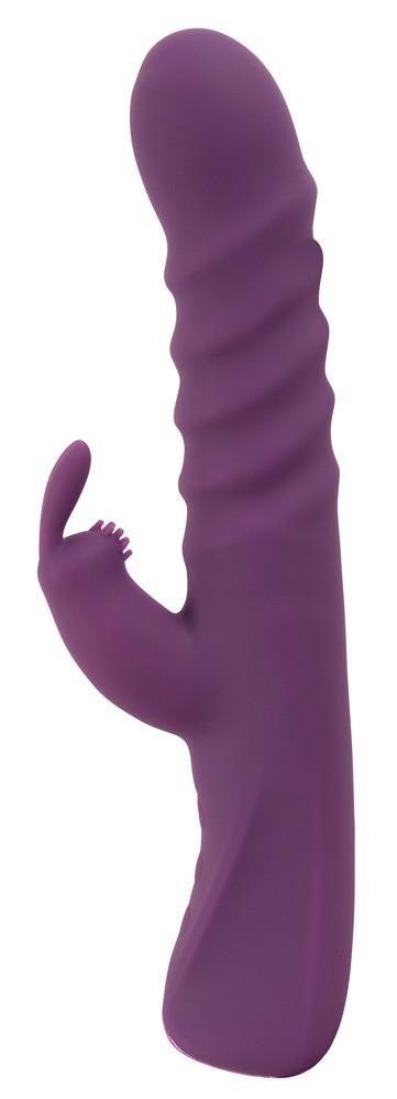 Wibrator króliczek Javida z pchnięciem silikonowy 24 cm USB JAVIDA