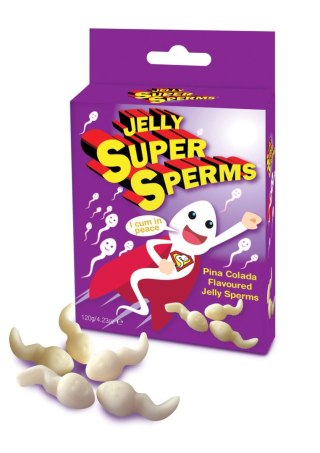 Żelki erotyczne Super Sperms białe pina colada Spencer & Fleetwood Grajmy razem