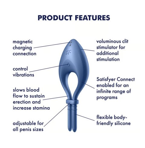 Bullseye Connect App blue Satisfyer - Triple A Marketing GmbH