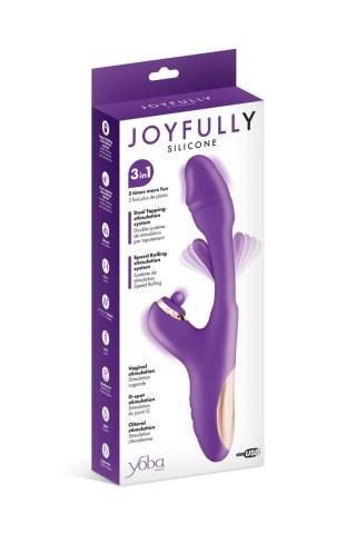 Joyfully 3-in-1 Rabbit Vibrator with Tapotem purple Concorde - SAS EDITIONS CONCORDE