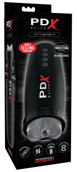 Masturbator PDX Elite Motobator 2 wibrujący z ssaniem USB 23 cm PDX Elite