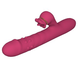 Silicone Vibrator - 7 rotating functions and 7 licking functions Boys of Toys Sp. z o.o.