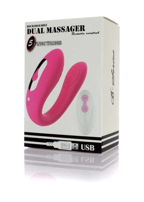 Stymulator - Massager Dual Vibrator USB 5 Functions / Remote Control Boys of Toys Sp. z o.o.
