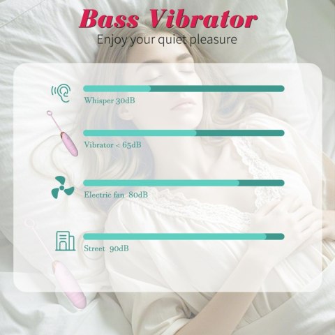 Vibrating Silicone Love EGG USB 7 vibration and thrust functions / Remote control Pink Boys of Toys Sp. z o.o.