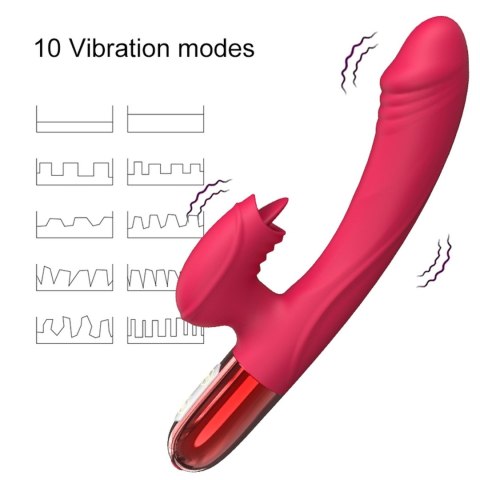 Wibrator-Silicone Vibrator USB, 10 vibration modes, Heating Boys of Toys Sp. z o.o.