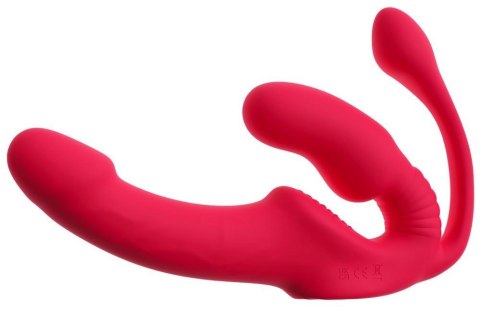 Wibrator strap on potrójny You2Toys USB 23 cm Strapless Strap-On