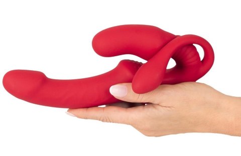 Wibrator strap on potrójny You2Toys USB 23 cm Strapless Strap-On