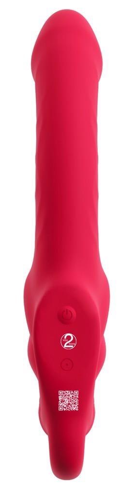 Wibrator strap on potrójny You2Toys USB 23 cm Strapless Strap-On