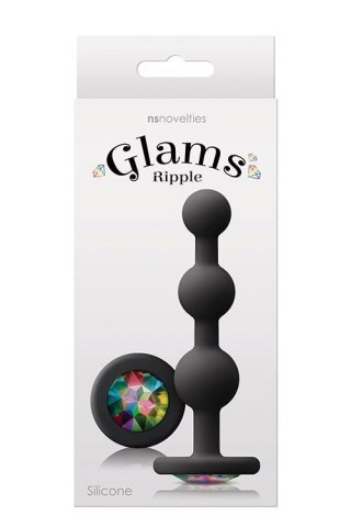 GLAMS RIPPLE RAINBOW GEM BLACK TONGA