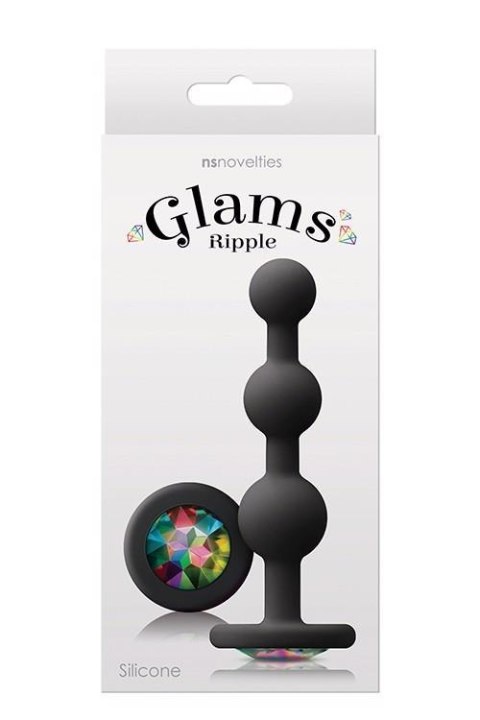 GLAMS RIPPLE RAINBOW GEM BLACK TONGA