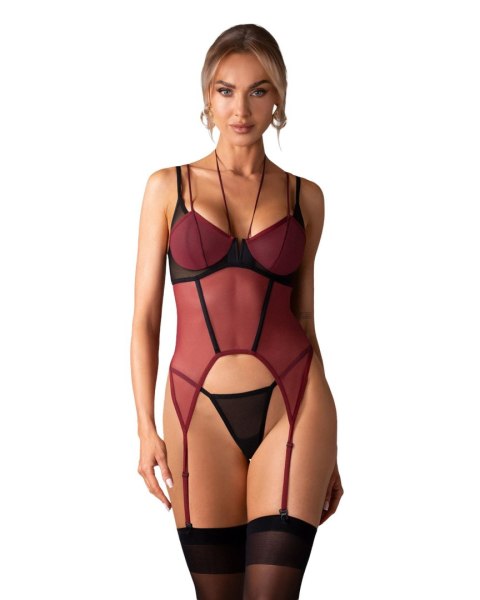 Parisel gorset i stringi L/XL Obsessive - Amocarat Sp. z o.o.