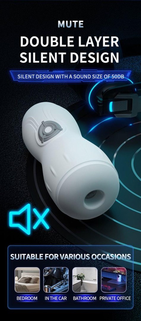 Power Escorts - BR311 - Carl - Big Size Masturbator - 10 Function + Sound Function POWER ESCORTS