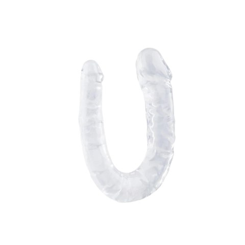Power Escorts - BR336 Clear - Double Dong - 29 cm / 11.4 Inch - Realistic Double Dildo POWER ESCORTS